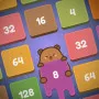 Capybara Block Shot is a light-hearted puzzle game where you drop and merge numbered blocks in a grid-like layout. With each match, you combine identical blocks to form higher numbers similar to the popular 2048 game.

