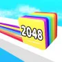 Another great 2048 puzzle game is Jelly Run 2048. You don't just have to match numbers; you also have to run and avoid obstacles on a bright road to combine blocks!

