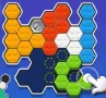 The puzzle game Tangram Block Puzzle is based on the old Chinese game Tangram. The goal is to fit all seven geometric shapes (also known as tan) into a given silhouette without overlapping or leaving any gaps.

