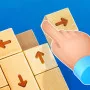 In the relaxing puzzle game Wood Block Tap Away, your goal is to clear the building by moving the wooden blocks in the right direction.

